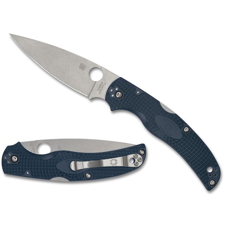 Spyderco 2024 Spyderco Reveal 13 Native Chief Blue Lightweight Cpm Spy 27, Plain Edge SPY-C244PCBL